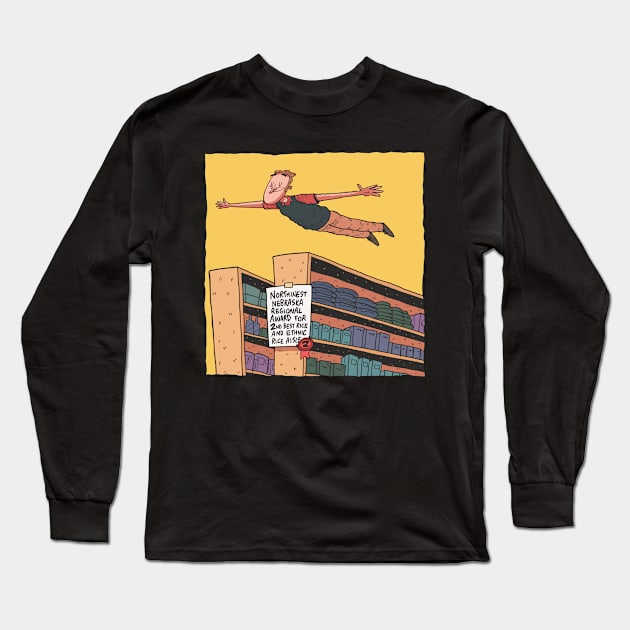 Grocery Aisle Long Sleeve T-Shirt by neilkohney